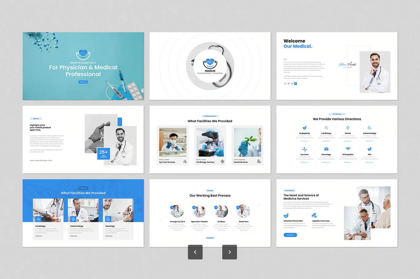 高端可编辑医疗PPT模板医学学术汇报课件Keynote专用Medical Keynote Presentation Template-演示喵HUB