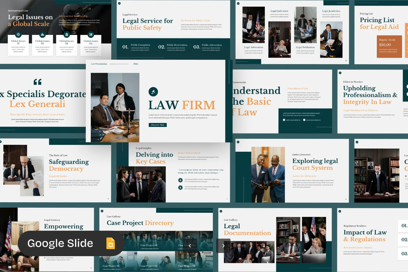 律师事务所高端商务PPT模板法律主题可编辑演示文稿课件素材Law Firm-演示喵HUB
