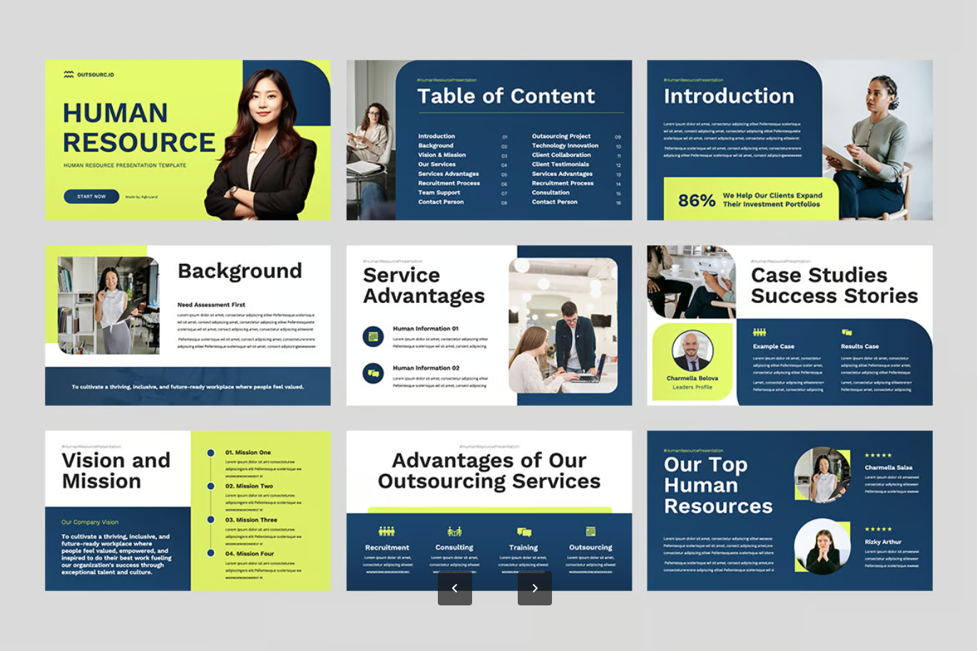 HR人力资源PPT模板 Google幻灯片可编辑高端商务招聘培训年终总结Human Resource Google Slides-演示喵HUB