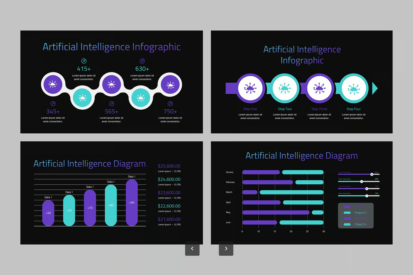 2025最新AI人工智能PPT模板科技感动态可编辑商务毕业答辩Artificial Intelligence-演示喵HUB