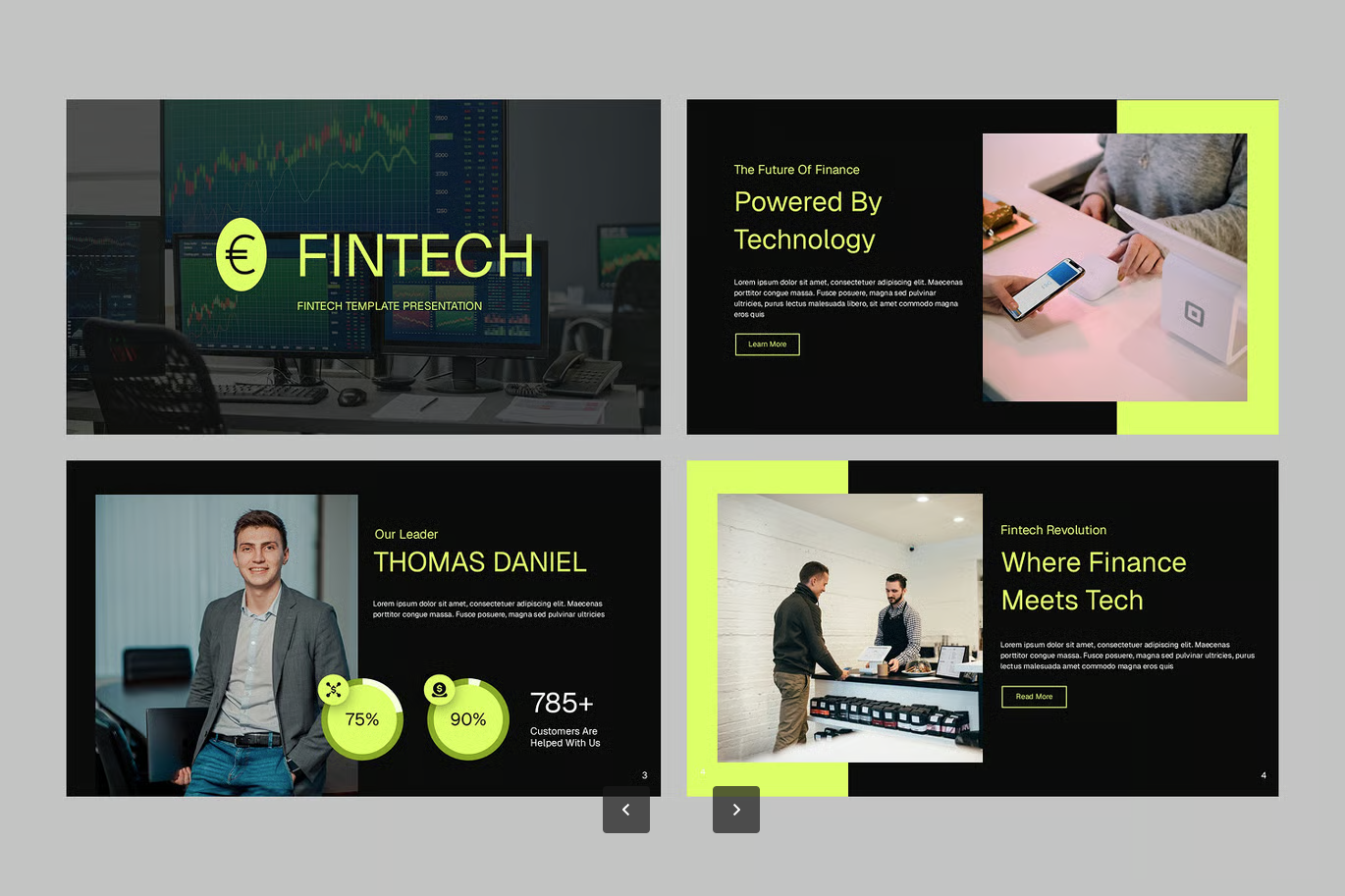 Fintech金融科技PPT模板高端商务可编辑演示文稿路演设计方案素材Fintech-演示喵HUB