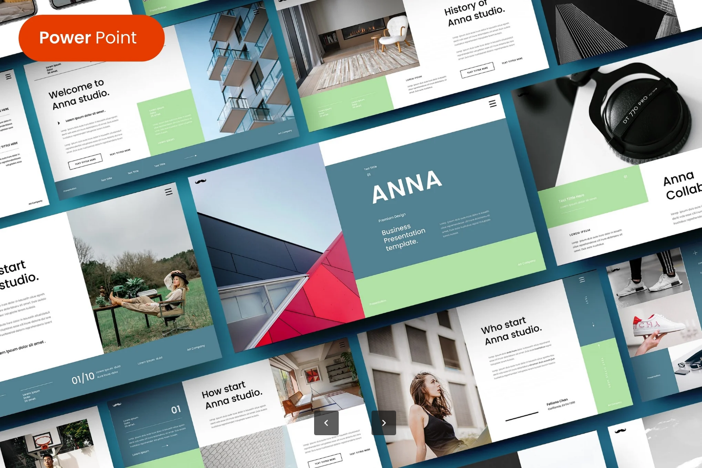 高端商务PPT模板Anna可编辑企业汇报年终总结简约大气工作述职Anna – Business PowerPoint Template-演示喵HUB