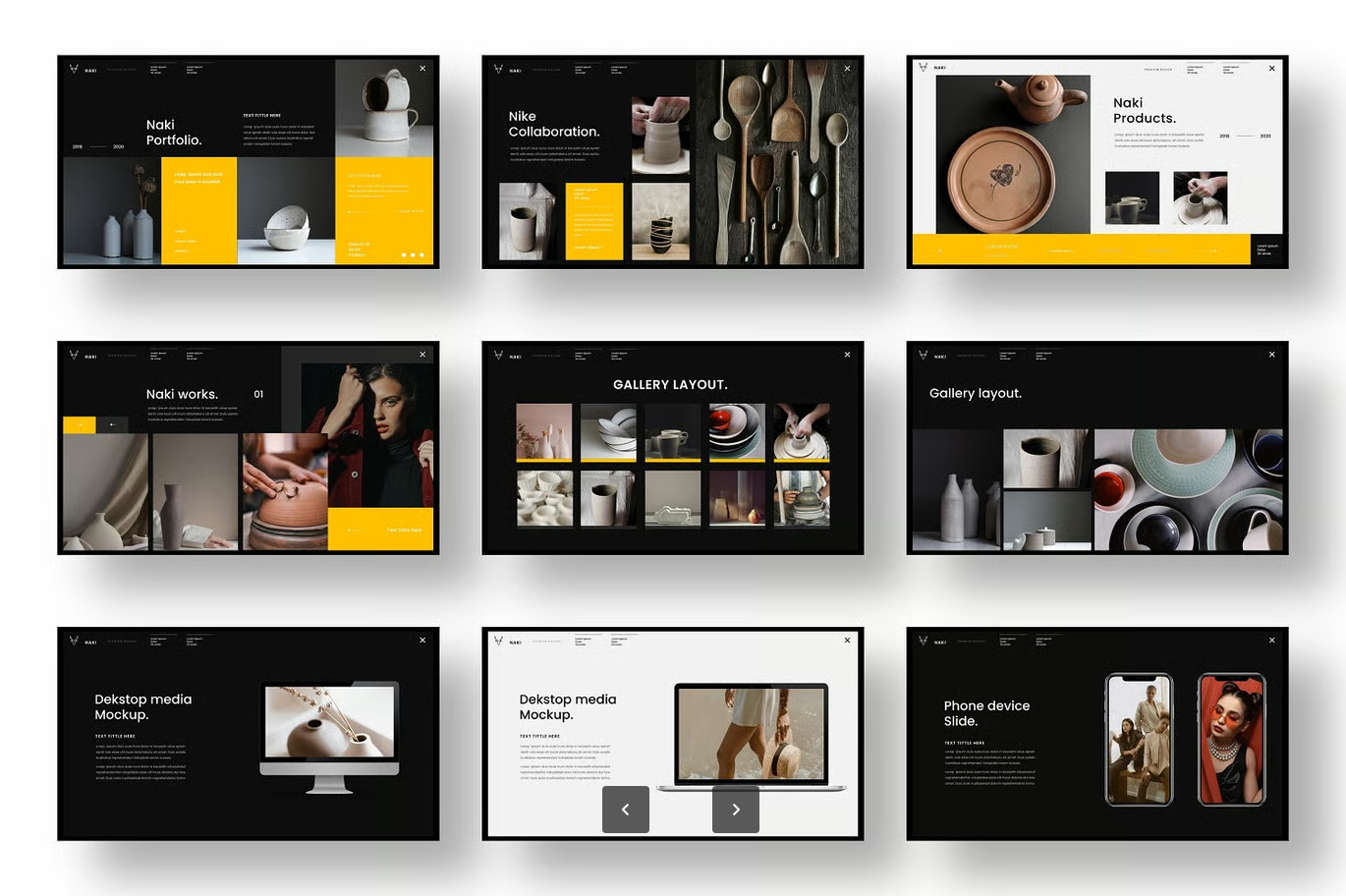 高端商务Keynote模板企业级汇报答辩年终总结创意简约可编辑Naki – Business Keynote Template-演示喵HUB